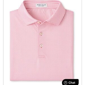 Peter Millar Golf Shirt - color is called Chili